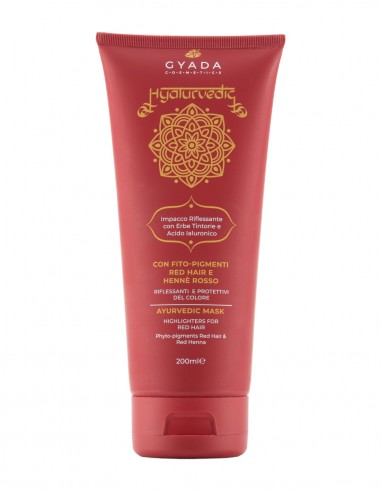 Masca de par revitalizare culoare par roscat, 200ml – Hyalurvedic Gyada