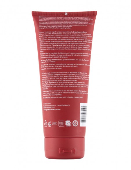 Masca de par revitalizare culoare par roscat, 200ml – Hyalurvedic Gyada