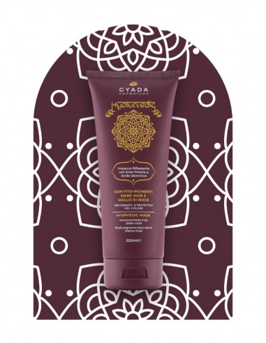 Masca de par revitalizare culoare par saten, 200ml – Hyalurvedic Gyada