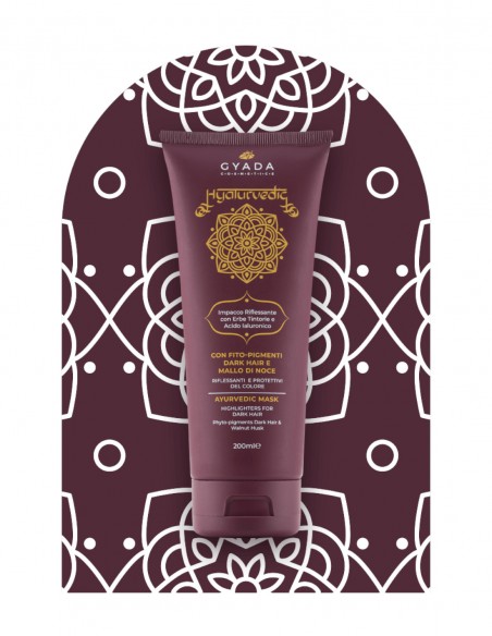 Masca de par revitalizare culoare par saten, 200ml – Hyalurvedic Gyada