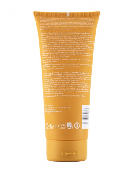 Masca de par revitalizare culoare par blond, 200ml – Hyalurvedic Gyada