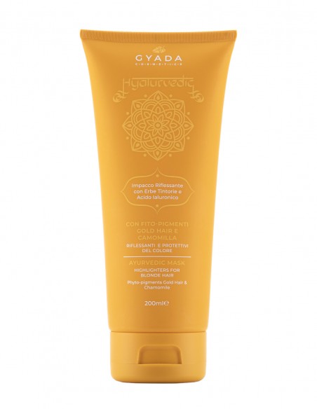 Masca de par revitalizare culoare par blond, 200ml – Hyalurvedic Gyada