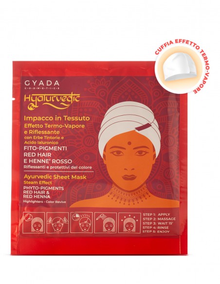 Masca par roscat tip casca cu efect termic – Hyalurvedic Gyada