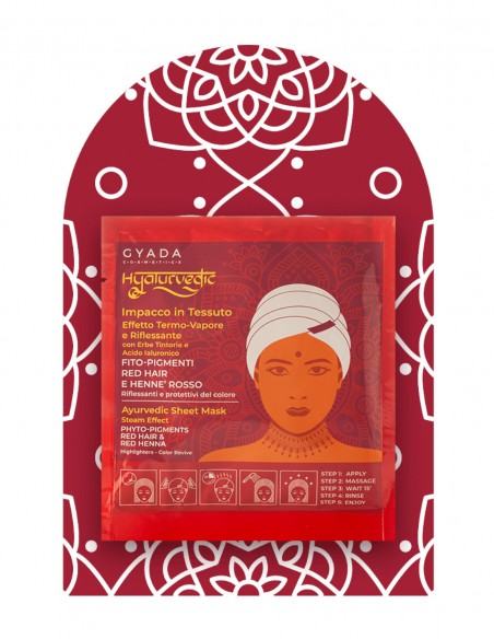 Masca par roscat tip casca cu efect termic – Hyalurvedic Gyada