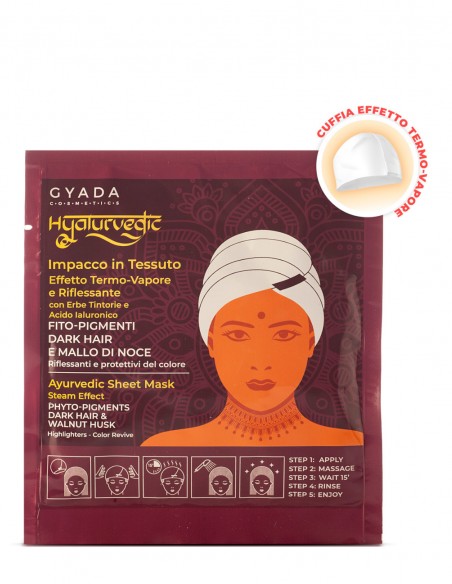 Masca par saten tip casca cu efect termic – Hyalurvedic Gyada