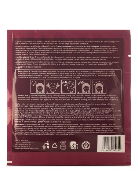 Masca par saten tip casca cu efect termic – Hyalurvedic Gyada