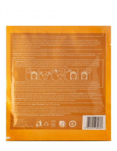 Masca par blond tip casca cu efect termic – Hyalurvedic Gyada