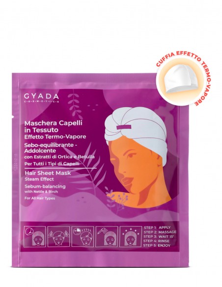 Masca de par tip casca cu efect termic pentru reglarea sebumului Gyada