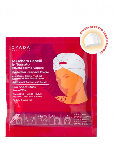Masca de par pentru revitalizarea culorii tip casca cu efect termic Gyada