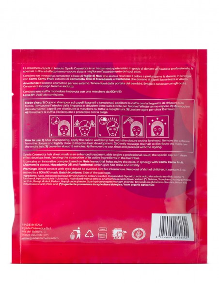 Masca de par pentru revitalizarea culorii tip casca cu efect termic Gyada