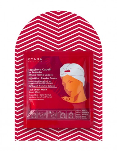Masca de par pentru revitalizarea culorii tip casca cu efect termic Gyada