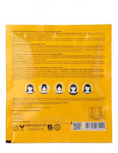 Masca de par anti-frizz tip casca cu efect termic Gyada