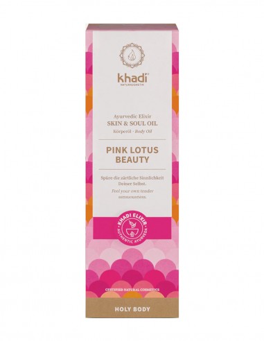 Ulei ayurvedic elixir Lotus Roz Skin & Soul, 100ml - Khadi
