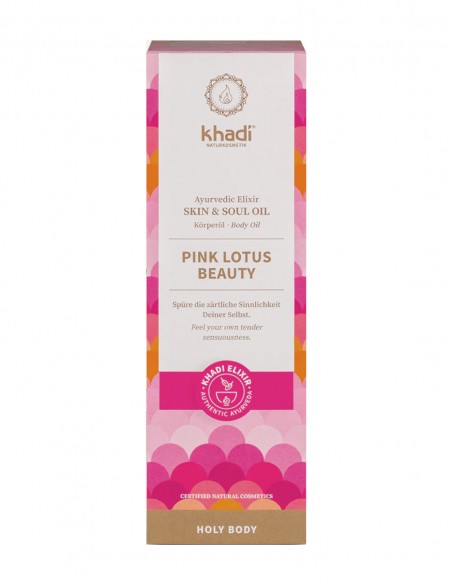 Ulei ayurvedic elixir Lotus Roz Skin & Soul, 100ml - Khadi