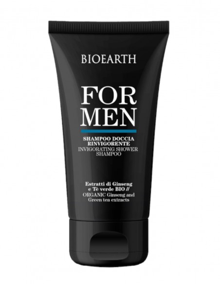 Sampon si gel de dus revigorant pentru barbati, 200ml – For Men Bioearth
