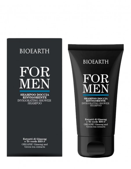 Sampon si gel de dus revigorant pentru barbati, 200ml – For Men Bioearth