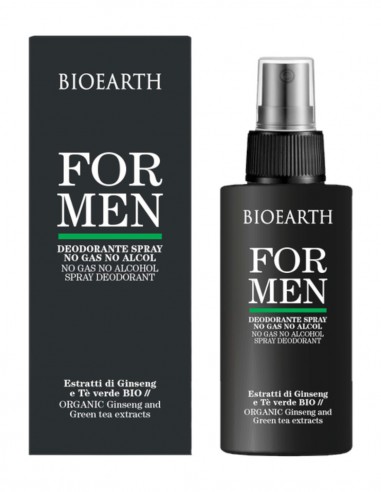 Deodorant spray fara alcool pentru barbati, 100ml – For Men Bioearth