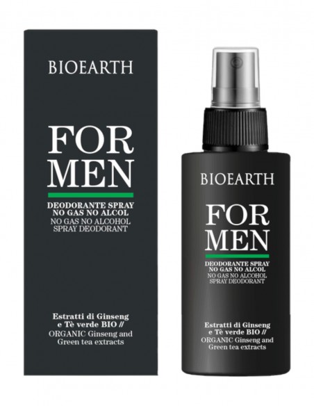 Deodorant spray fara alcool pentru barbati, 100ml – For Men Bioearth