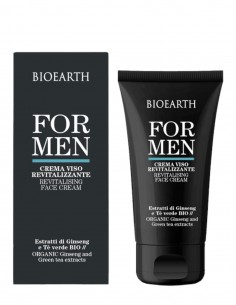 Crema de fata barbati cu ginseng si ceai verde, 50ml – For Men Bioearth 2