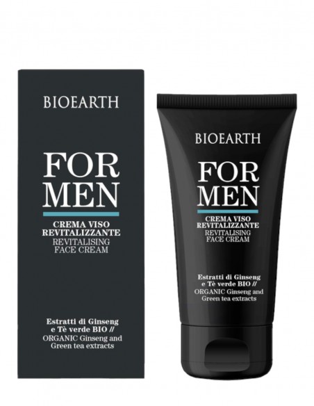 Crema de fata barbati cu ginseng si ceai verde, 50ml – For Men Bioearth
