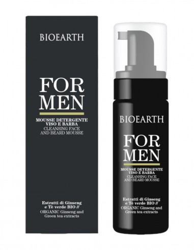 Spuma de ras si de curatare ten si barba pentru barbati, 150ml – For Men Bioearth