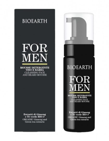 Spuma de ras si de curatare ten si barba pentru barbati, 150ml – For Men Bioearth