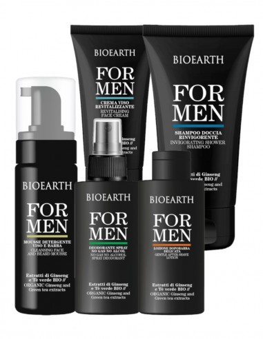 Set cosmetice pentru barbati cu ginseng si ceai verde – For Men Bioearth