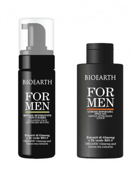Set produse pentru barbierit: spuma de ras si aftershave – For Men Bioearth