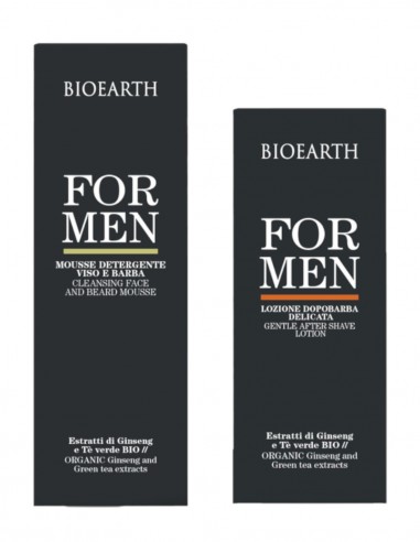 Set produse pentru barbierit: spuma de ras si aftershave – For Men Bioearth