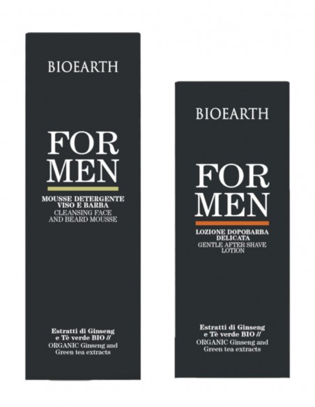 Set produse pentru barbierit: spuma de ras si aftershave – For Men Bioearth