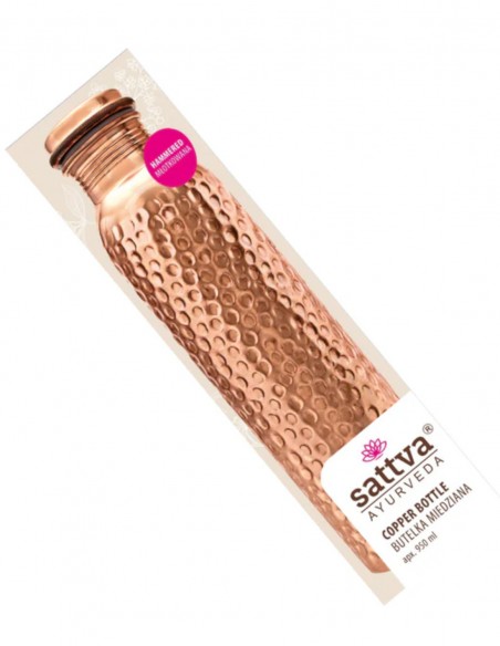 Sticla din cupru Hammer, 950ml – Sattva Ayurveda Sticla din cupru Hammer, 950ml – Sattva Ayurveda
