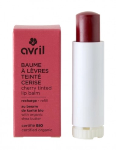 Balsam de buze colorat Cerise, rosu cireasa, 4.8gr - Avril