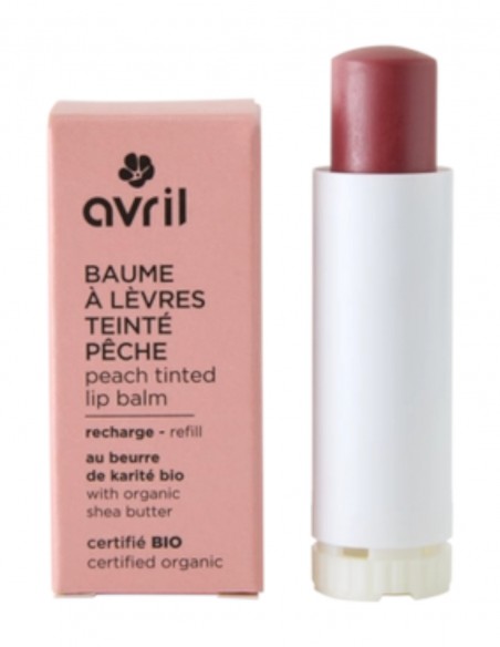 Balsam de buze colorat roz piersica Peach, 4.8gr - Avril