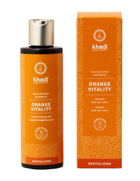 Sampon ayurvedic revitalizant Orange Vitality, 200ml - Khadi