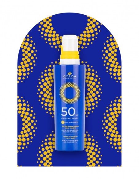 Crema SPF 50 spray, fata si corp, cu acid hialuronic, 200ml - Gyada Cosmetics