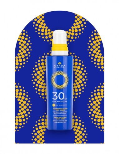 Crema SPF 30 spray, fata si corp, cu acid hialuronic, 200ml - Gyada Cosmetics