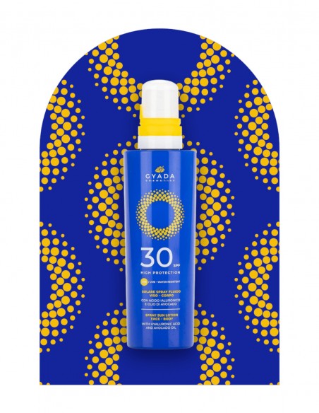 Crema SPF 30 spray, fata si corp, cu acid hialuronic, 200ml - Gyada Cosmetics
