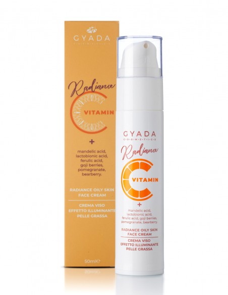 Crema de fata cu vitamina C pentru pielea grasa, 50ml - Radiance Gyada Cosmetics