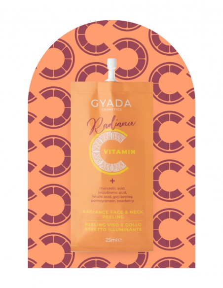 Peeling fata si gat cu vitamina C, 25ml - Radiance Gyada Cosmetics