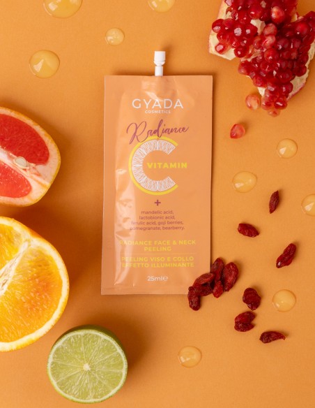 Peeling fata si gat cu vitamina C, 25ml - Radiance Gyada Cosmetics