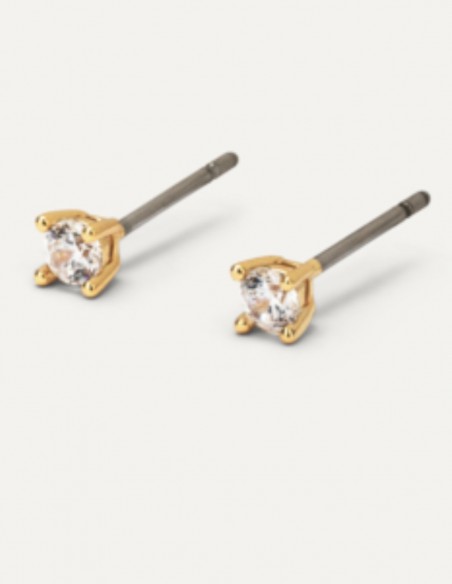 Cercei aurii hipoalergenici Simonetta - Verame