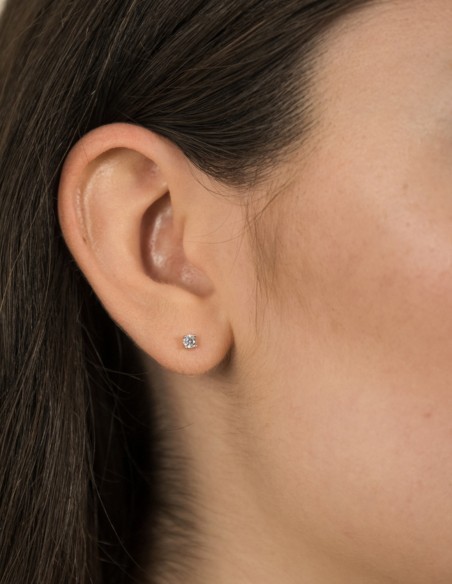 Cercel argintiu hipoalergenic Simonetta - Verame