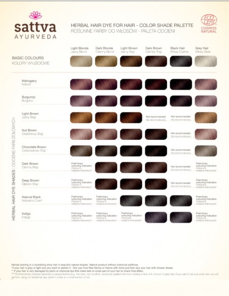 Vopsea Saten Deschis, 150gr – Sattva Ayurveda