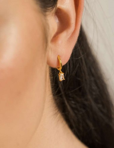 Cercei aurii hipoalergenici Noemi - Verame