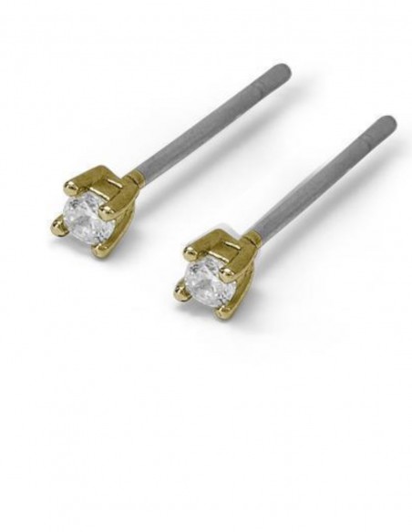 Cercei aurii hipoalergenici Sara - Verame