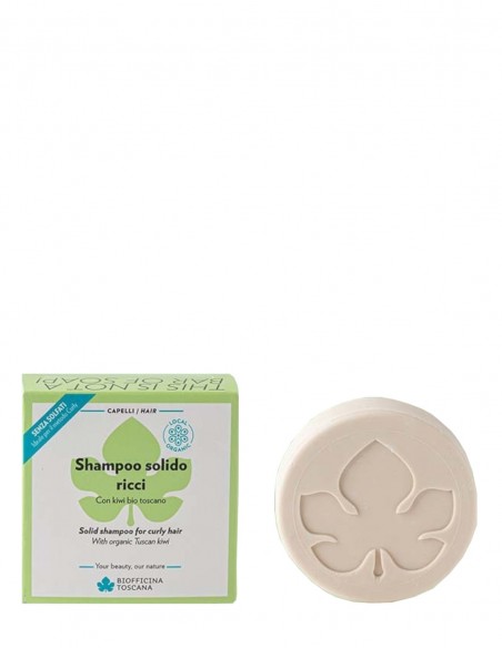 Sampon solid par cret cu kiwi, 80gr - Biofficina Toscana