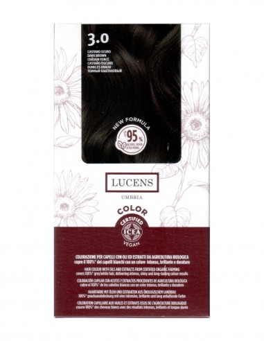 Vopsea de par fara amoniac Saten Inchis 3.0 Lucens Umbria