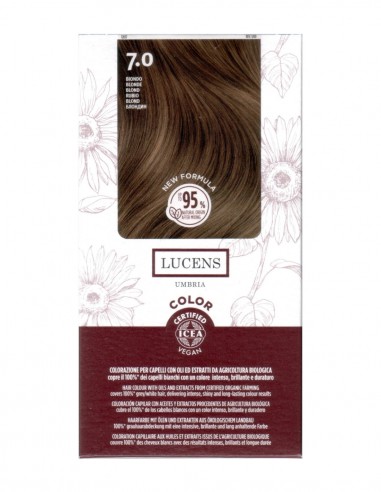 Vopsea de par fara amoniac Blond 7.0 Lucens Umbria