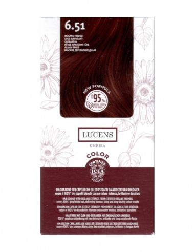 Vopsea de par fara amoniac Rosu Mahon Rece 6.51 Lucens Umbria