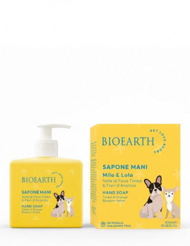 Sapun lichid, tonka si flori de portocal, Milo si Lola Pet Love Bioearth, 300ml